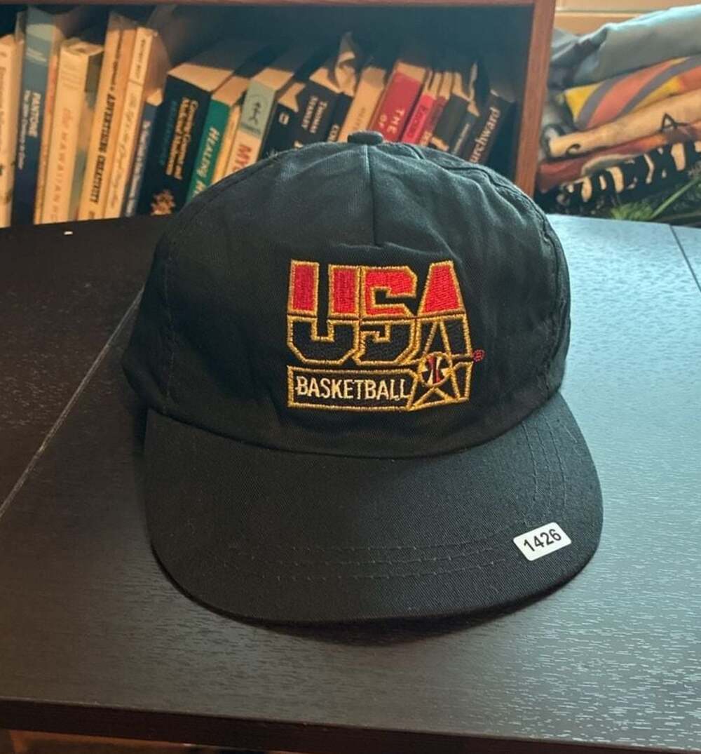 Vintage 1992 USA Basketball Dream Team McDonald's Snapback Hat Black